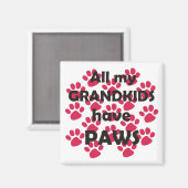 Aimant Tous Mes Petits-Enfants Ont Des Pâtes (Recto/Verso)