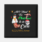 Aimant Tout ce dont j'ai besoin pour Noël, c'est d'un sol (Devant)