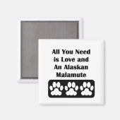 Aimant Tout ce dont vous avez besoin est l'amour et un ma (Recto/Verso)