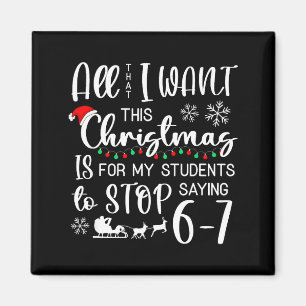 Aimant Tout ce que je veux pour Noël, c'est que les étudi