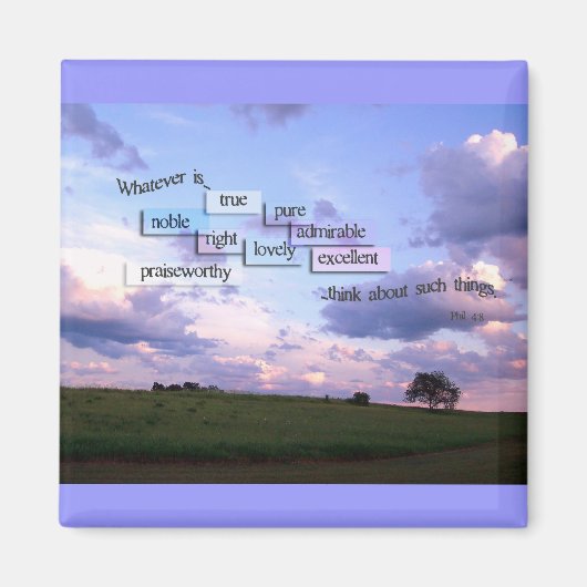 Aimant Tout ce qui est vrai...magnet (Devant)