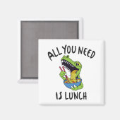 Aimant Tout ce qu'il vous faut c'est le déjeuner (Recto/Verso)