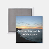 Aimant Tout est possible pour celui qui croit (Recto/Verso)