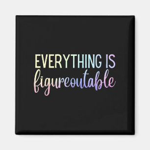Aimant Tout est résolvable Professeur Motivation -