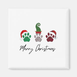 Aimant Tout italien Greyhound Joyeux Noël Paw P