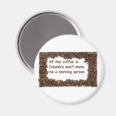 Aimant Tout le café en Columbia (Recto/Verso)