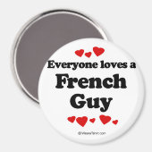 Aimant Tout le monde aime un Français (Recto/Verso)