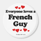 Aimant Tout le monde aime un Français (Devant)