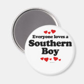 Aimant Tout le monde aime un garçon du sud (Recto/Verso)