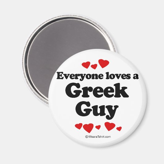 Aimant Tout le monde aime un Grec (Recto/Verso)