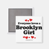Aimant Tout le monde aime une fille de Brooklyn (Recto/Verso)