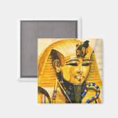 Aimant Toutankhamon masque or aquarelle (Recto/Verso)