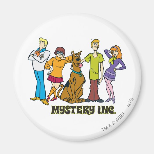 Aimant Toute la bande 12 Mystery Inc (Devant)