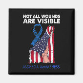 Aimant Toutes les blessures ne sont pas visibles Alopécie (Devant)