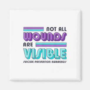 Aimant Toutes les blessures ne sont pas visibles Préventi
