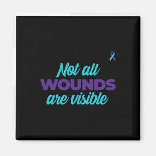Aimant Toutes Les Blessures Ne Sont Pas Visibles Turquois