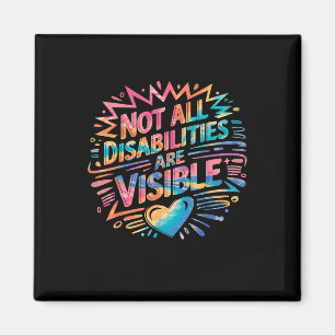 Aimant Toutes les handicaps ne sont pas visibles Cool Han