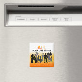 Aimant Toutes les vies noires comptent (In Situ (Lave-vaisselle))