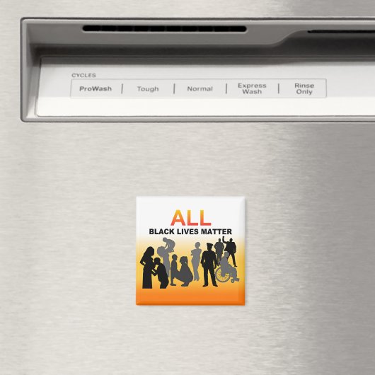Aimant Toutes les vies noires comptent (In Situ (Lave-vaisselle))