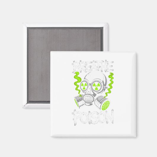 Aimant Toxic Skull Drifter Sticker (Recto/Verso)