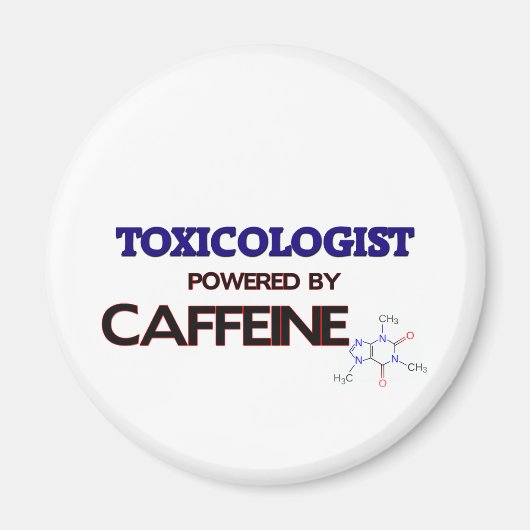 Aimant Toxicologue Powered by caffeine (Devant)