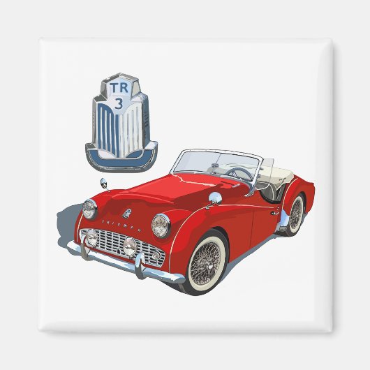 Aimant TR3 rouge (Devant)