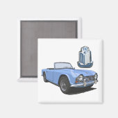 Aimant TR4 bleu (Recto/Verso)