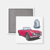 Aimant TR4 rouge (Recto/Verso)