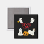Aimant Trace ou traitement des fantômes d'Halloween (Recto/Verso)