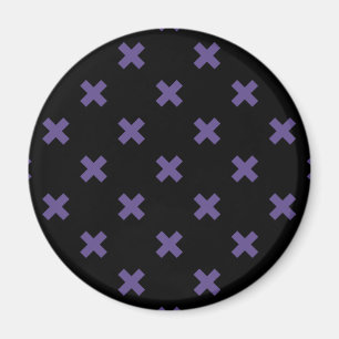 Aimant Traces croisées ultra violettes sur noir