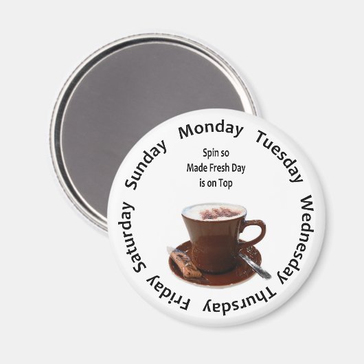 Aimant Tracker de café frais (Recto/Verso)