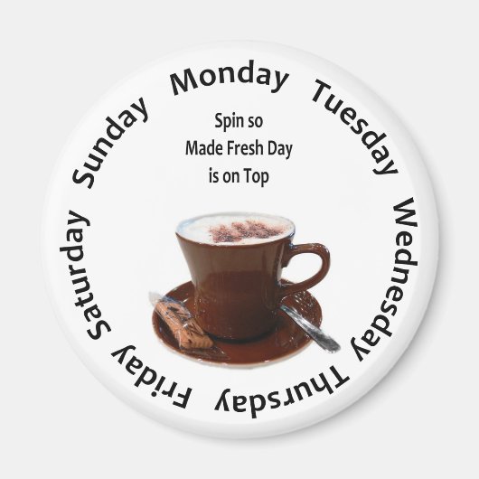 Aimant Tracker de café frais (Devant)