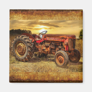 Aimant Tracteur Red Farm