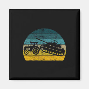Aimant Tracteur Ukrainien Soutenir l'Ukraine Soutenez l'U