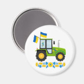 Aimant Tracteur Whimsical Ukraine (Recto/Verso)