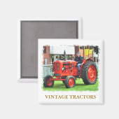 Aimant TRACTEURS vintages (Recto/Verso)