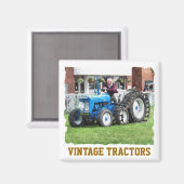 Aimant TRACTEURS vintages (Recto/Verso)