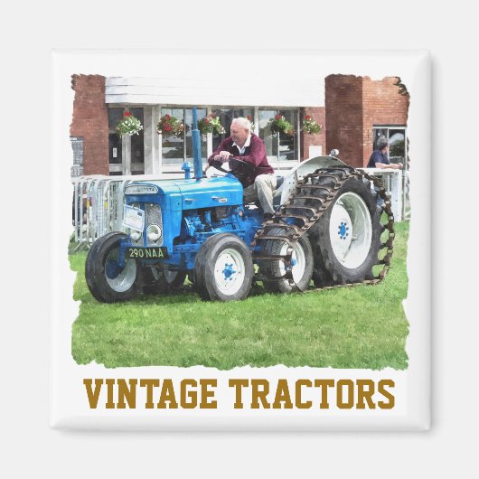 Aimant TRACTEURS vintages (Devant)