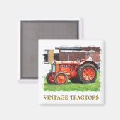 Aimant TRACTEURS vintages (Recto/Verso)