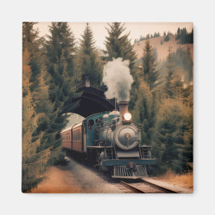 Aimant Train à vapeur ancien
