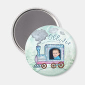 Aimant Train Anniversaire Chugga Chugga Deux photos (Recto/Verso)