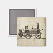 Aimant Train Antique Toy Moteur de train à vapeur (Recto/Verso)