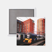 Aimant Train bleu, à Leeds (Recto/Verso)