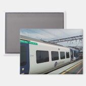 Aimant Train bleu et blanc (Recto/Verso)