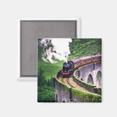 Aimant Train de locomotives sur le pont (Recto/Verso)
