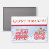Aimant Train de Noël (Recto/Verso)