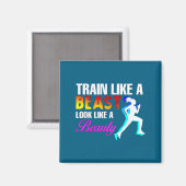 Aimant Train Like A Look Like A Beauty Fitness  (Recto/Verso)