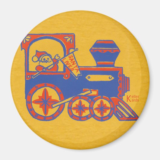 Aimant Train père Noël (Devant)