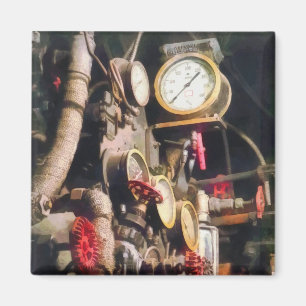 Aimant Trains - Cabine intérieure de vapeur Locomotive