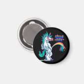 Aimant trait à la main licorne peing (Recto/Verso)
